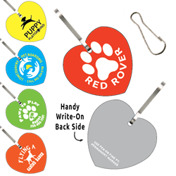 Clip-Its Leash/Collar Tags - Heart Large 
