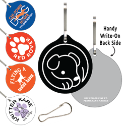 Clip-Its Leash/Collar Tags - Round Large 