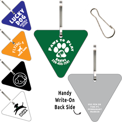Clip-Its Leash/Collar Tags - Triangle Large Inverted 